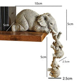 Handgeschilderde Olifant Zitbeeldjes