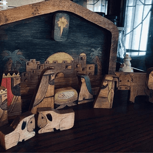 Houten Kerststal Puzzel