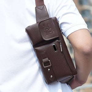 Lederen Sling Bag™ | Stijlvol in iedere Situatie!