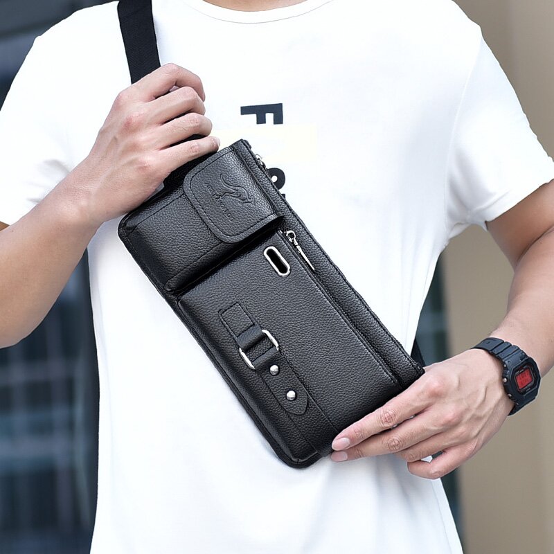 Lederen Sling Bag™ | Stijlvol in iedere Situatie!