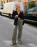Verstelbare Straight Fit Cargo Broek