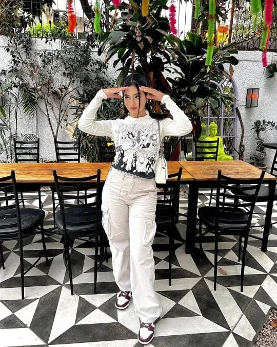 Verstelbare Straight Fit Cargo Broek