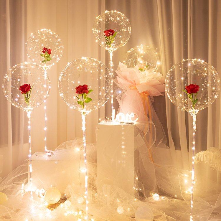 LED Ballon: Bloem Set