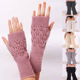 Gebreide Vingerloze Handschoenen