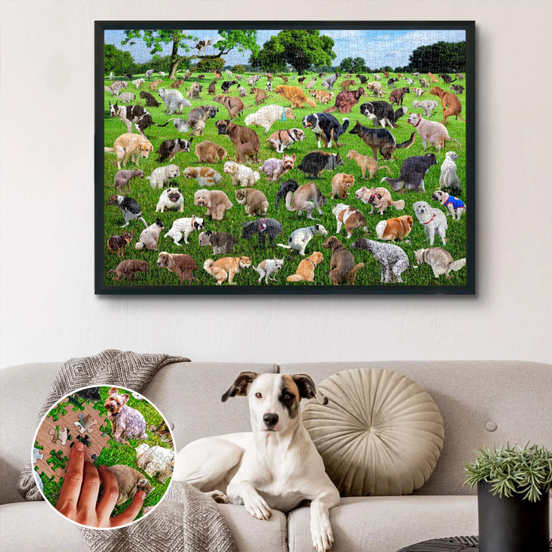Hilarische Poepende Honden Puzzel (1000 Stukjes)