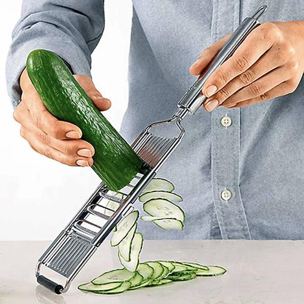 Multifunctionele Combi-Rasp (Dunschiller, Rasp en Julienne-snijder!)