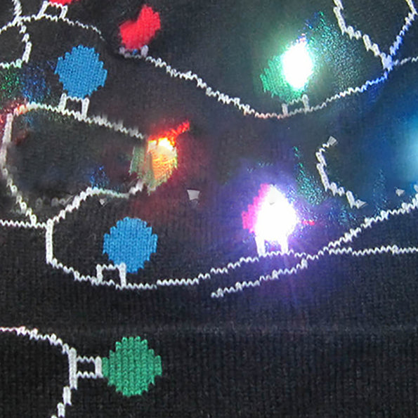 Kerstmuts met LED-lichtjes