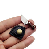 Sleutelhanger Mini Mes & Hoesje