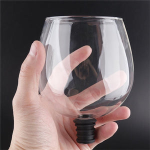 Wijnfles Glas Vino+