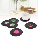 Retro Vinyl LP Onderzetters 6 stuks