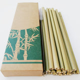 Handmade Bamboo rietjes (10 stuks)