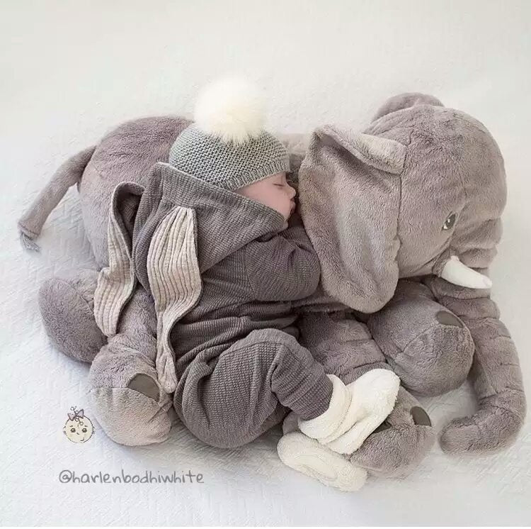 Ollywolly XL olifant speelgoedkussen
