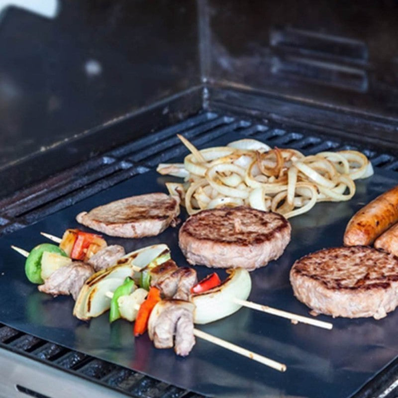 Barbecue Anti-aanbak Mat 'Grillmaatje' (2-delige set)