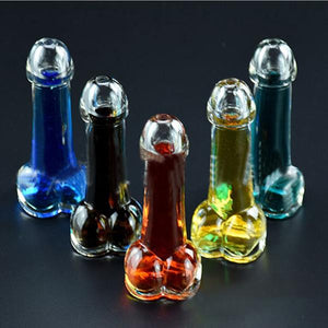 GRAPPIG DRINKGLAS IN VORM VAN PENIS
