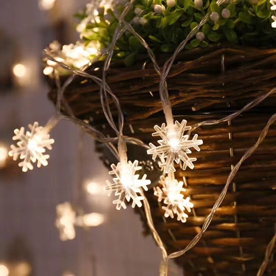 Kerstverlichting sneeuwvlokjes (slinger)