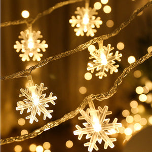 Kerstverlichting sneeuwvlokjes (slinger)