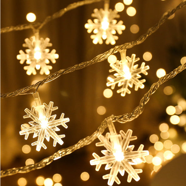 Kerstverlichting sneeuwvlokjes (slinger)