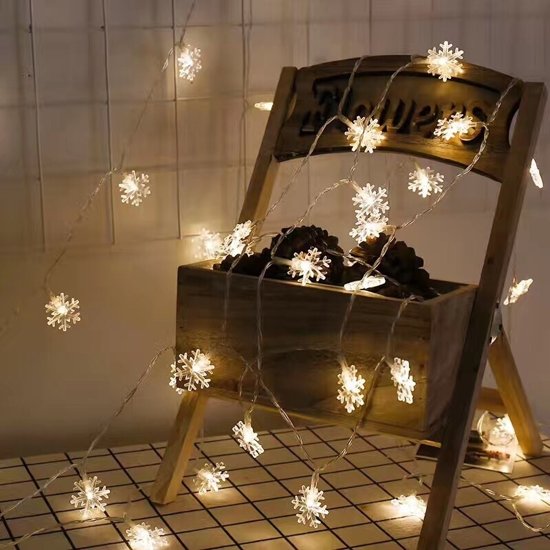 Kerstverlichting sneeuwvlokjes (slinger)