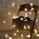 Kerstverlichting sneeuwvlokjes (slinger)