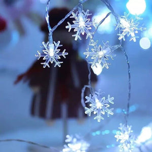 Kerstverlichting sneeuwvlokjes (slinger)