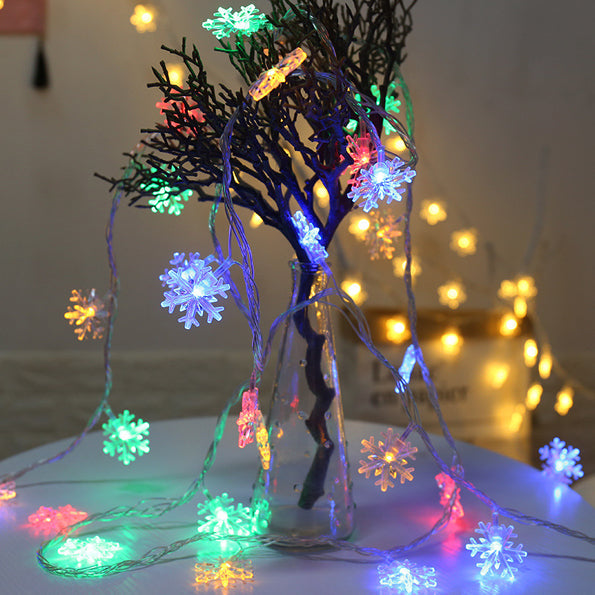 Kerstverlichting sneeuwvlokjes (slinger)