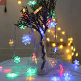 Kerstverlichting sneeuwvlokjes (slinger)