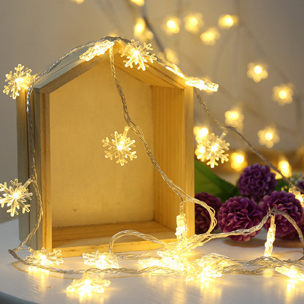 Kerstverlichting sneeuwvlokjes (slinger)